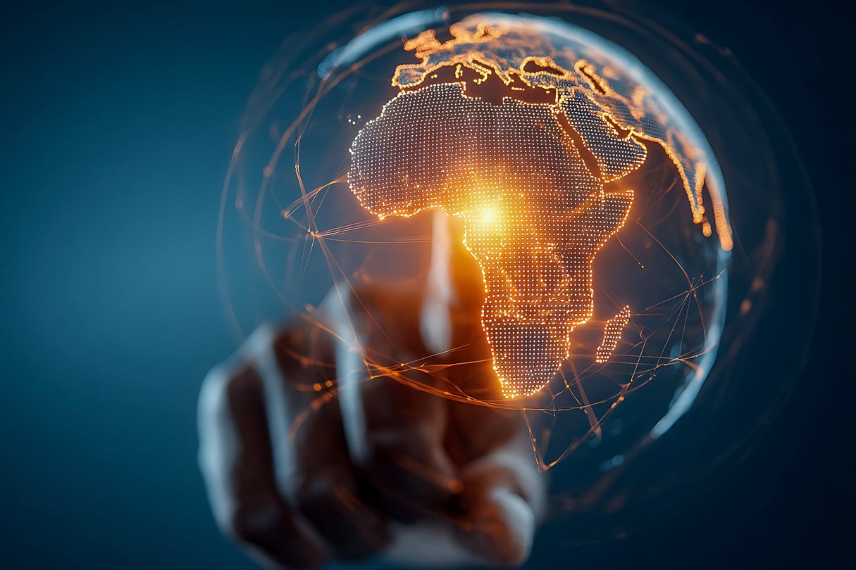 Illustration du développement de l'IA sur le continent africain.