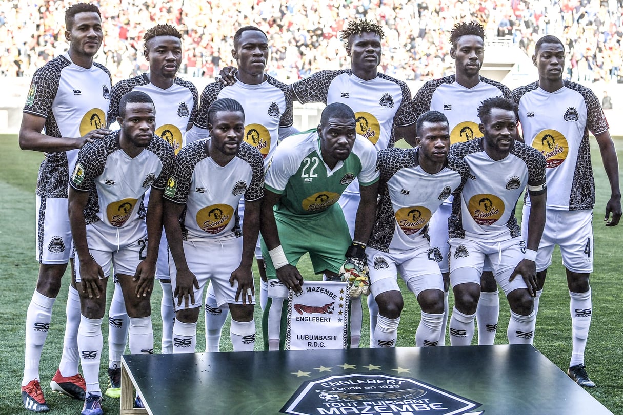 L’équipe congolaise du TP Mazembe, le 27 avril 2019 au stade de Radès, en Tunisie. © FETHI BELAID / AFP