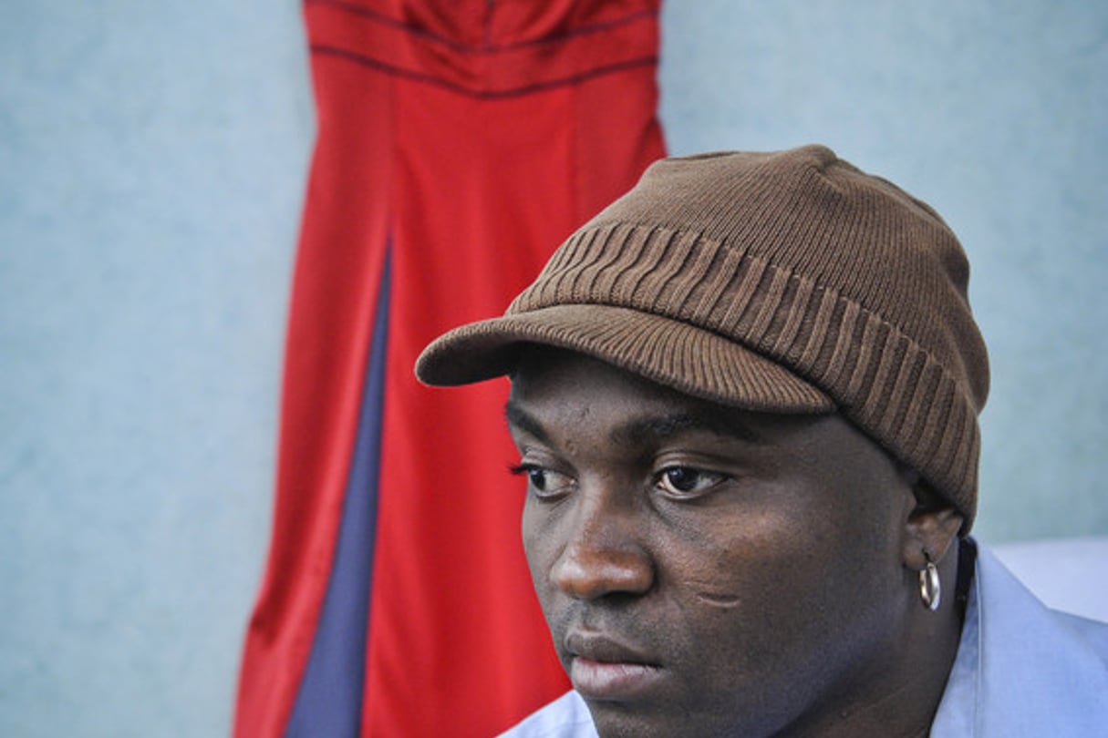 Mason Ewing (Cameroun), Styliste, créateur.  A Meaux, le 14 septembre 2012. © Vincent Fournier/J.A.