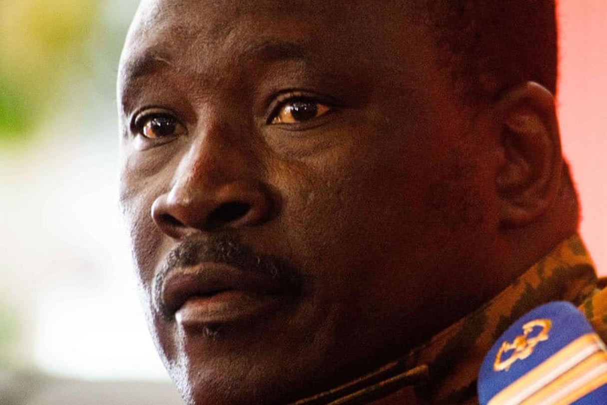 Yacouba Isaac Zida, le 3 novembre 2014, au Burkina Faso. © Theo Renaut/AP/SIPA