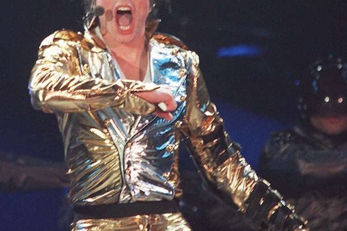 Michael Jackson lors d’un concert au stade Dinamo à Moscou en Russie, le 17 septembre 1996. © Sergei Karpukhin / AP / SIPA