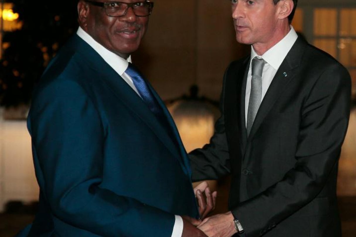 IBK et Manuel Valls, le 25 octobre 2015 à Matignon. © Jacques Demarthon/AFP