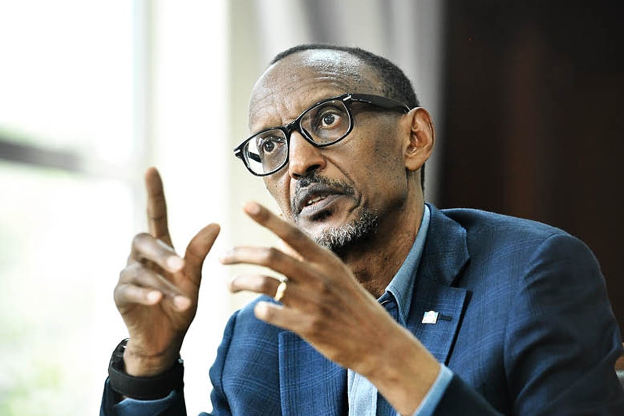 Paul Kagame, à Kigali, en mars 2016. © Vincent Fournier/J.A.