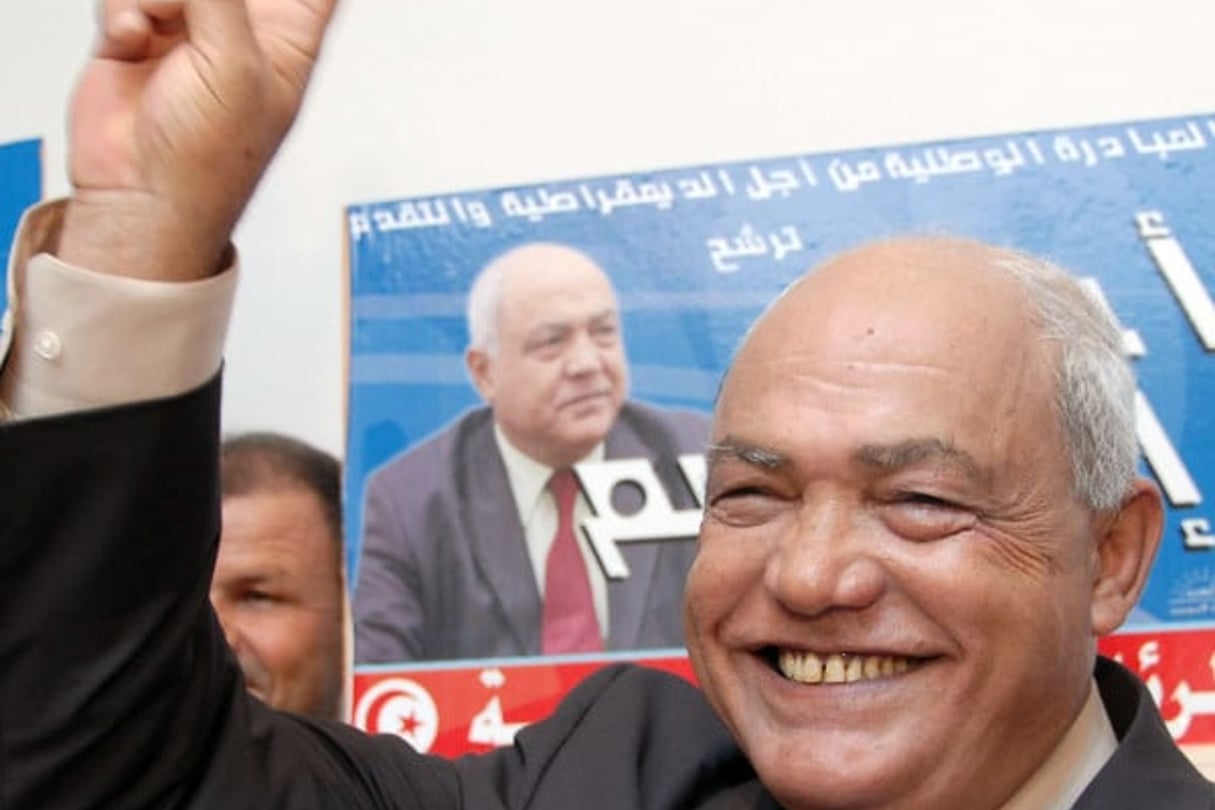 Ahmed Brahim était le seul candidat face à Ben Ali lors de la présidentielle de 2009. © HASSENE DRIDI/AP/SIPA