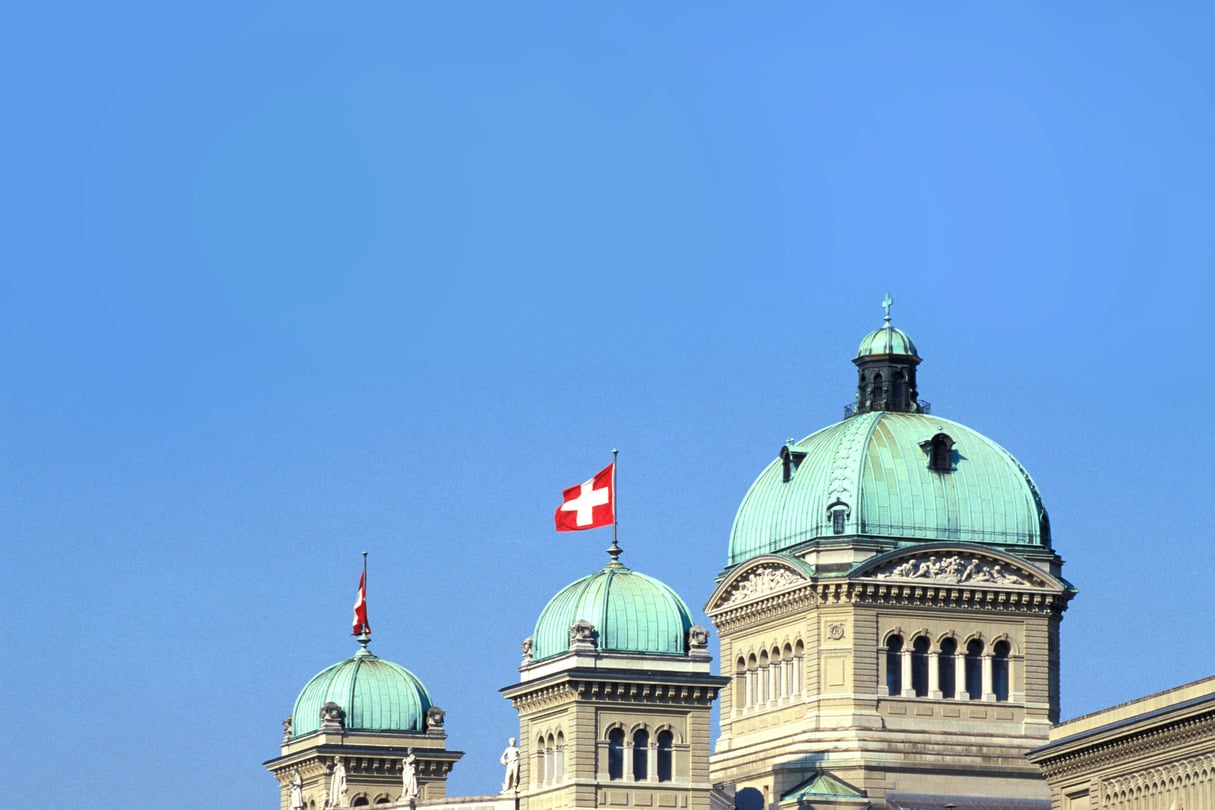 Le Palais fédéral à Berne, siège du gouvernement et du Parlement. © Photononstop