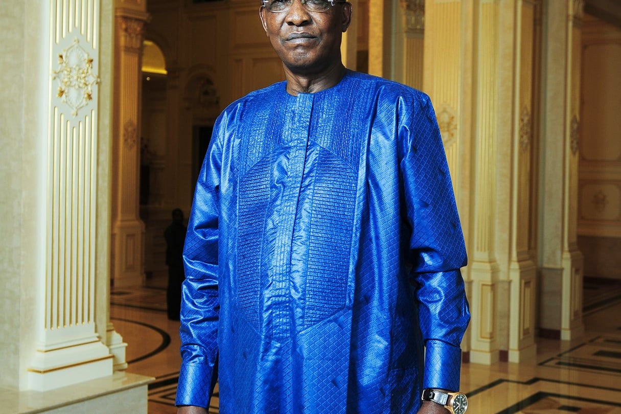 Idriss Déby Itno, président du Tchad, le 18 janvier,  à N’Djamena. © Vincent Fournier/JA