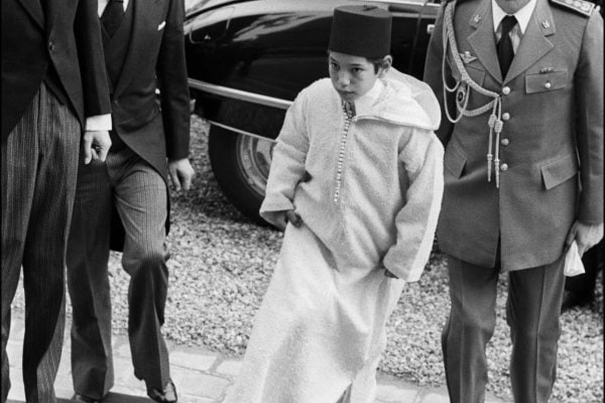 Mohammed VI, le 6 avril 1974 aux obsèques du président français Georges Pompidou. © Laurent Parienty pour JA