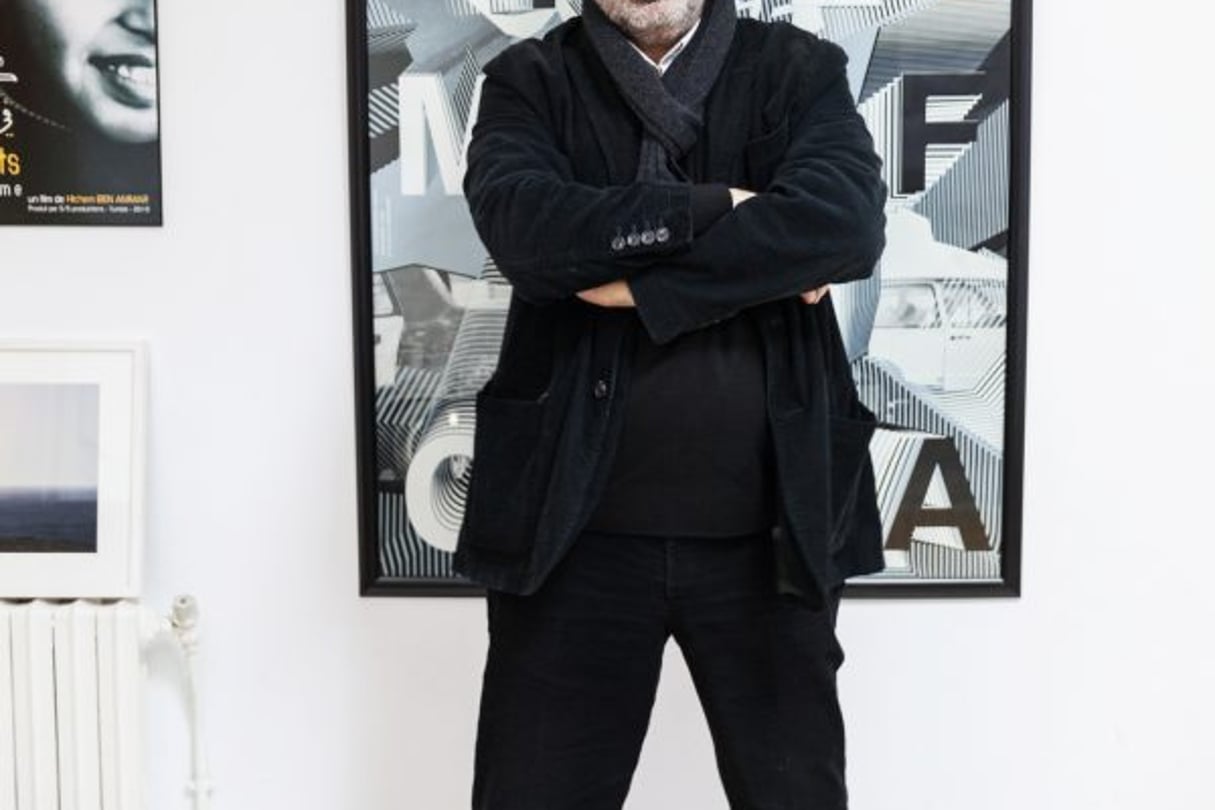 Hichem Ben Ammar, producteur et réalisateur, directeur de la Cinémathèque tunisienne. © Ons Abid pour JA