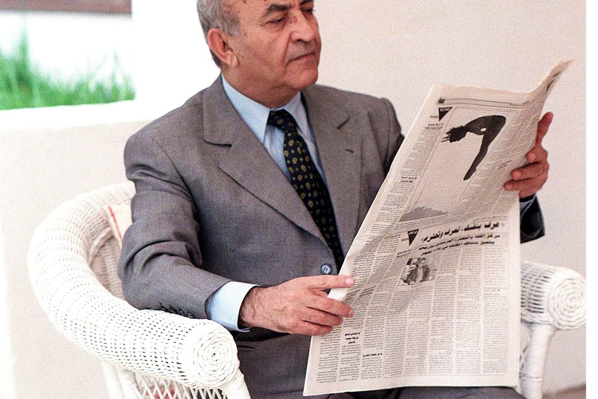 Abderrahmane El Youssoufi à Rabat, le 18 septembre 1998. © BLONDIN/SIPA