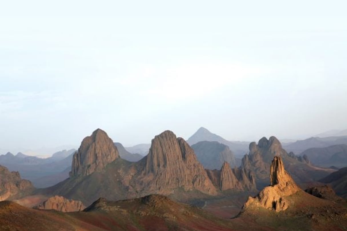Le massif de l’Atakor, vu du plateau de l’Assekrem. © Eric Bonnem/secret planet