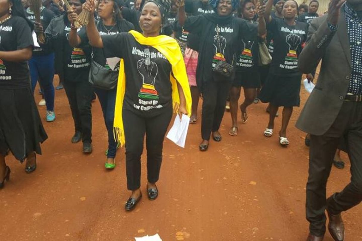 Marche des femmes au Cameroun, le 6 mars. © Facebook Kah Walla