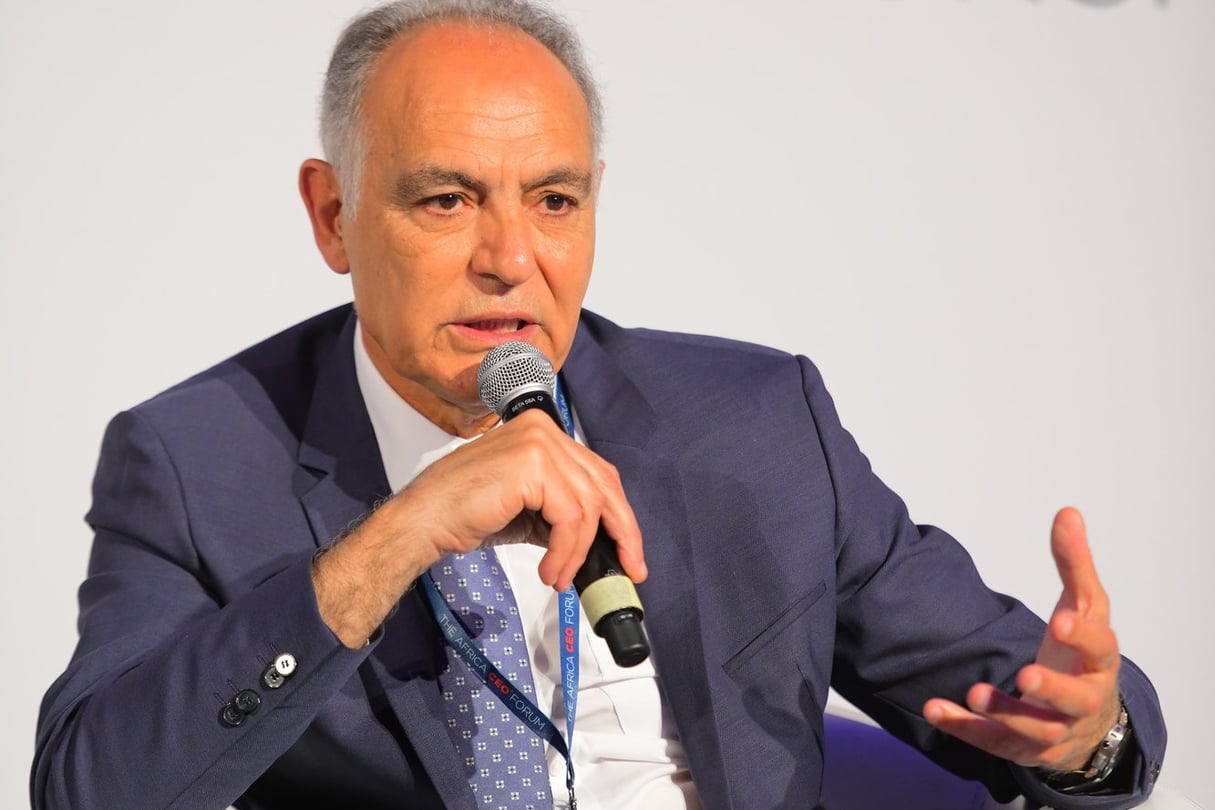 Salaheddine Mezouar, président de la CGEM (Confédération générale des entreprises du Maroc), au CEO Forum 2019. © Himbaza Pacifique/JA