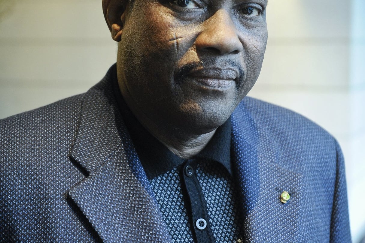 Hama Amadou (Niger), ancien Premier ministre, élu président de l’Assemblée nationale en avril 2011.  À Paris le 13 janvier 2014. © Vincent Fournier/JA