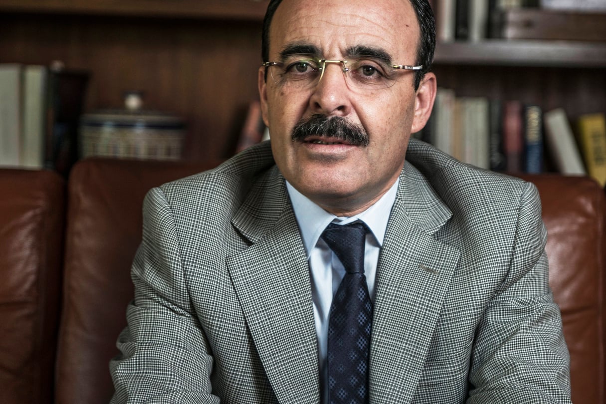 Ilyas El Omari, le 1er avril 2015. © Hassan Ouazzani pour JA