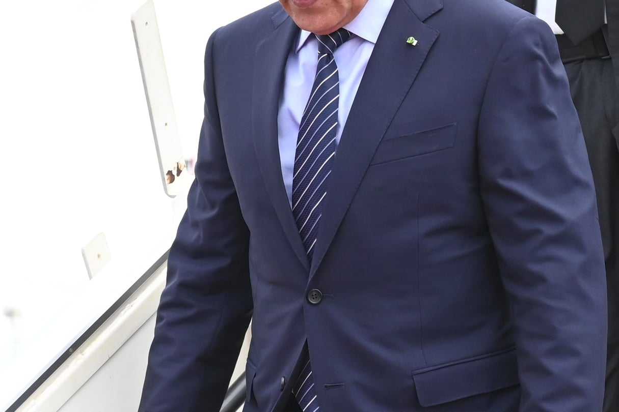 Issouf Sanogo / AFP © Le président mauritanien arrive à Ouagadougou le 13 septembre 2019.