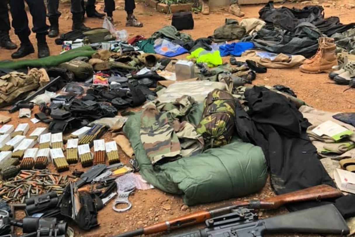 Le Français Juan Rémy Quignolot a été arrêté à Bangui le 10 mai 2021, en possession de nombreuses armes et munitions. © DR