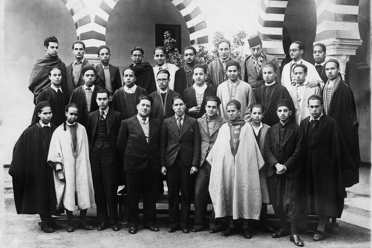 Le collège Sadiki, fondé en 1875 dans la casbah de Tunis, est l'un des hauts lieux de la formation des élites tunisiennes, ouvert à la fois à la modernité occidentale et aux idées nationalistes. &copy; © Archives Jeune Afrique