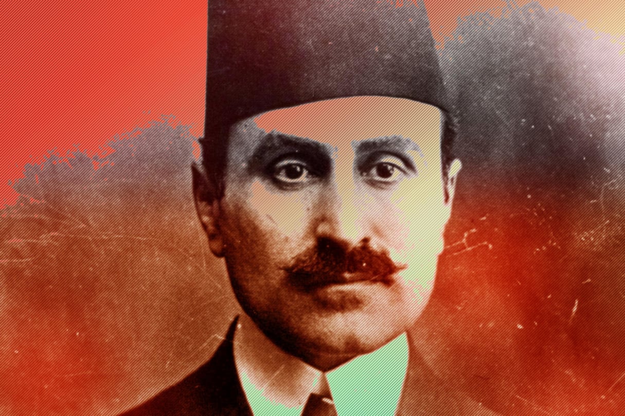 Ali Bach Hamba (1876-1918), l’un des fondateurs du mouvement des Jeunes Tunisiens. © Montage JA; DR