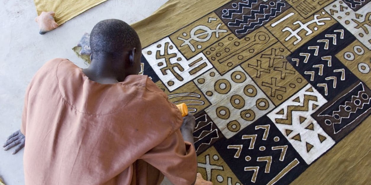 Coton teinté du Niger, Teinture artisanale