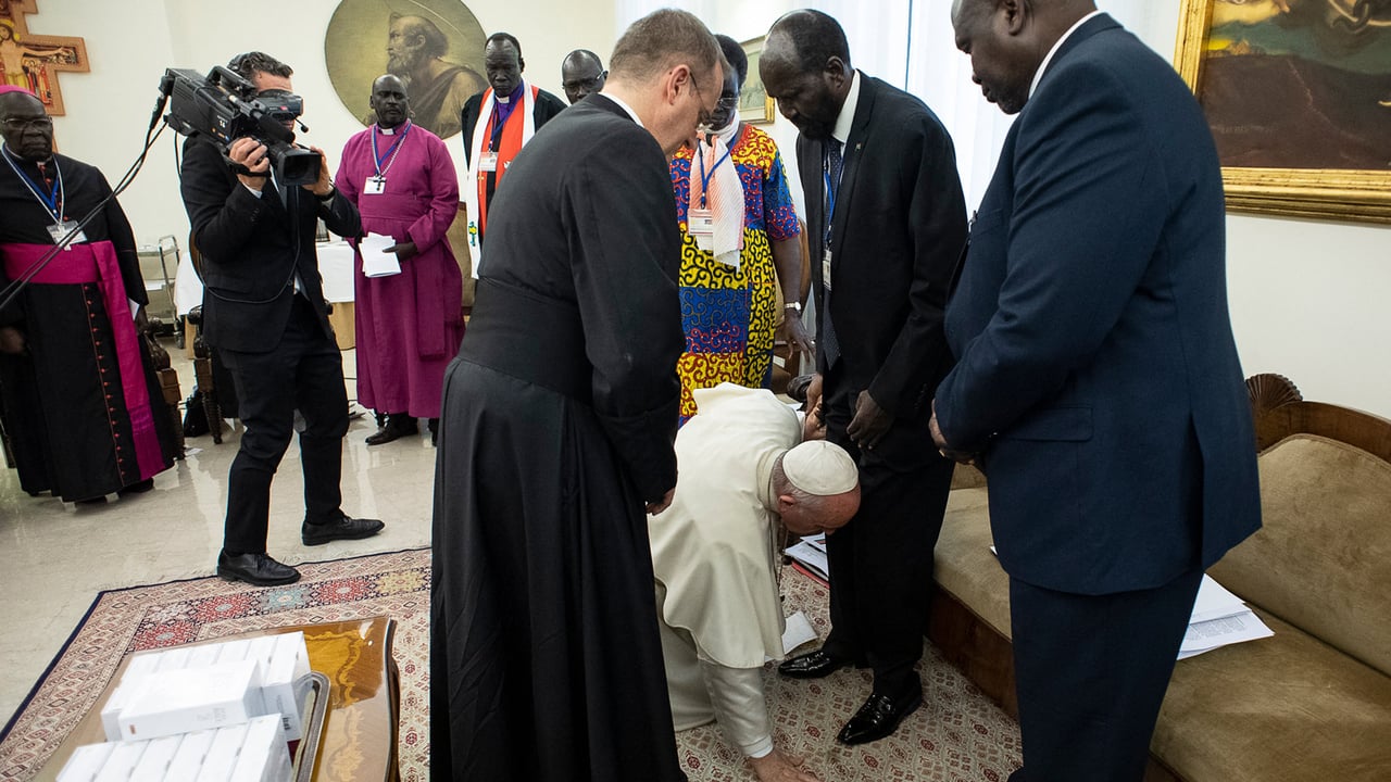 Mort du Pape : le jour où François a œuvré pour la paix au Soudan du Sud