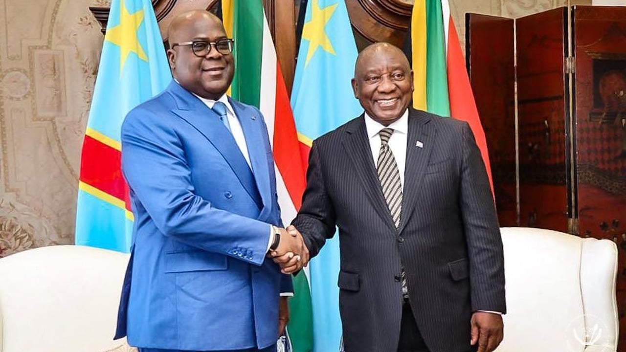 Félix Tshisekedi en Afrique du Sud pour un tête-à-tête avec Cyril Ramaphosa