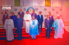 Lors du 51e sommet extraordinaire de la Cedeao, le 30 juillet 2023, autour de la situation politique au Niger. © MONTAGE JA / ECOWAS.