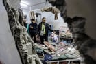 Une chambre de l’hôpital Nasser à Khan Yunis, dans le sud de la bande de Gaza, le 17 décembre 2023 à la suite d’un bombardement israélien. © STRINGER / AFP.