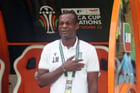 Juan Micha, au stade olympique Alassane-Ouattara d’Ebimpé à Abidjan, le 14 janvier 2024. © Sunday Alamba/AP/SIPA