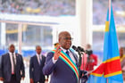 Félix Thisekedi, le 20 janvier 2024 à Kinshasa, lors de son investiture. © Photo by Presidency of DRC / ANADOLU / Anadolu via AFP