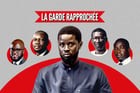 La garde rapprochée du nouveau président sénégalais, Bassirou Diomaye Faye. © Montage JA