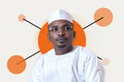 Le président tchadien, Mahamat Idriss Déby Itno. © Montage JA