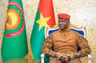 Ibrahim Traoré, à Ouagadougou, en avril 2025.