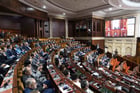 Le Parlement marocain, à Rabat le 23 janvier 2023. © Mosa’ab Elshamy/AP/SIPA