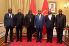 Le président João Lourenço lors d’une audience avec une représentation du clergé congolais, le 10 mars 2025. © PRESIDENCIA DA REPUBLICA ANGOLA