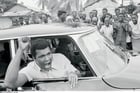 Le 17 septembre 1974, à Kinshasa, Ali se prépare à reprendre à Foreman le titre de champion du monde. © AP/SIPA