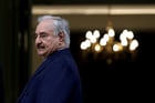 Le maréchal libyen Khalifa Haftar. © REUTERS/Costas Baltas