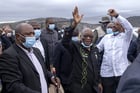 L’ancien président sud-africain Jacob Zuma, le 4 juillet 2020 devant sa résidence de Nkandla. © EMMANUEL CROSET/AFP