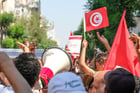 Manifestation du Front de salut national, opposé au président, à Tunis, le 19 juin 2022. © NOUREDDINE AHMED/Shutterstock/SIPA