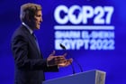 L’envoyé spécial du président des États-Unis pour le climat, John Kerry, à la COP27 de Charm el-Cheikh, le 11 novembre 2022. © Getty Images via AFP
