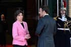 La ministre française des Affaires étrangères Catherine Colonna et Emmanuel Macron, à Paris, le 13 décembre 2022 © Jacques Witt/SIPA