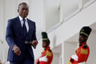 Le président béninois Patrice Talon, au palais de la Marina, à Cotonou, le 27 juillet 2022. © LUDOVIC MARIN/AFP