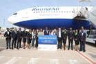 Arrivée du vol inaugural Rwandair à l’aéroport Charles de Gaulle, à Paris, le 27 juin 2023. © Flight-Report/benjamin video