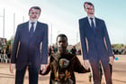 Démonstration contre la France à Bamako, au Mali, en février 2022. © REUTERS/Paul Lorgerie.
