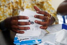 Dans les bureaux de la Commission électorale nationale indépendante (Ceni), le 4 janvier 2019, à Kinshasa, en RDC. © Baz Ratner/REUTERS