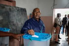 Le président sortant des Comores Azali Assoumani brigue le 14 janvier 2024 un troisième mandat. © OLYMPIA DE MAISMONT / AFP