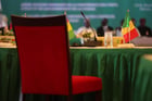 Le siège du Malien Assimi Goïta est resté vide lors de la 66e session ordinaire de l’Autorité des chefs d’État et de gouvernement de la Cedeao, à Abuja, le 15 décembre 2024. © Kola Sulaimon / AFP