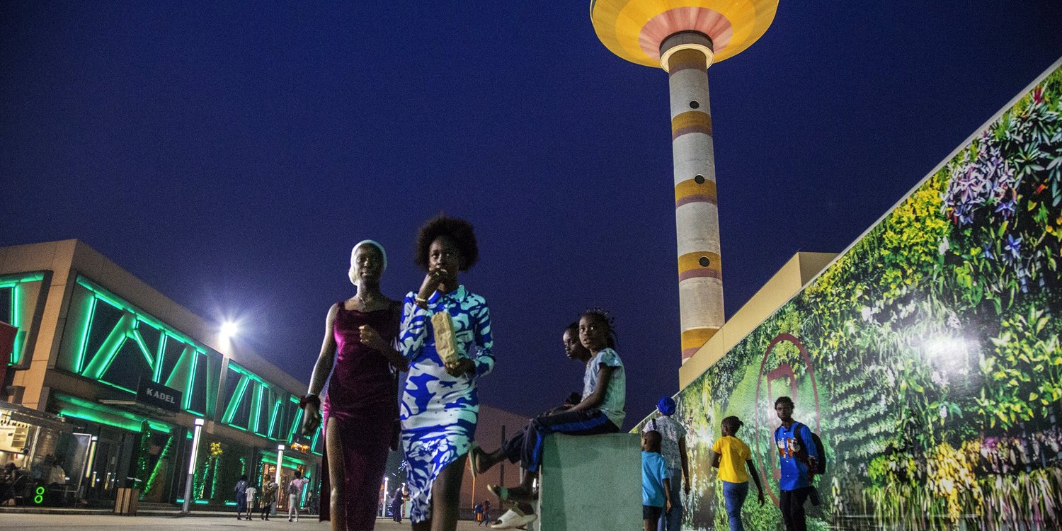 Le nouveau centre commercial Brazza Mall, à Brazzaville, le 6 juillet 2024. © BAUDOUIN MOUANDA pour JA