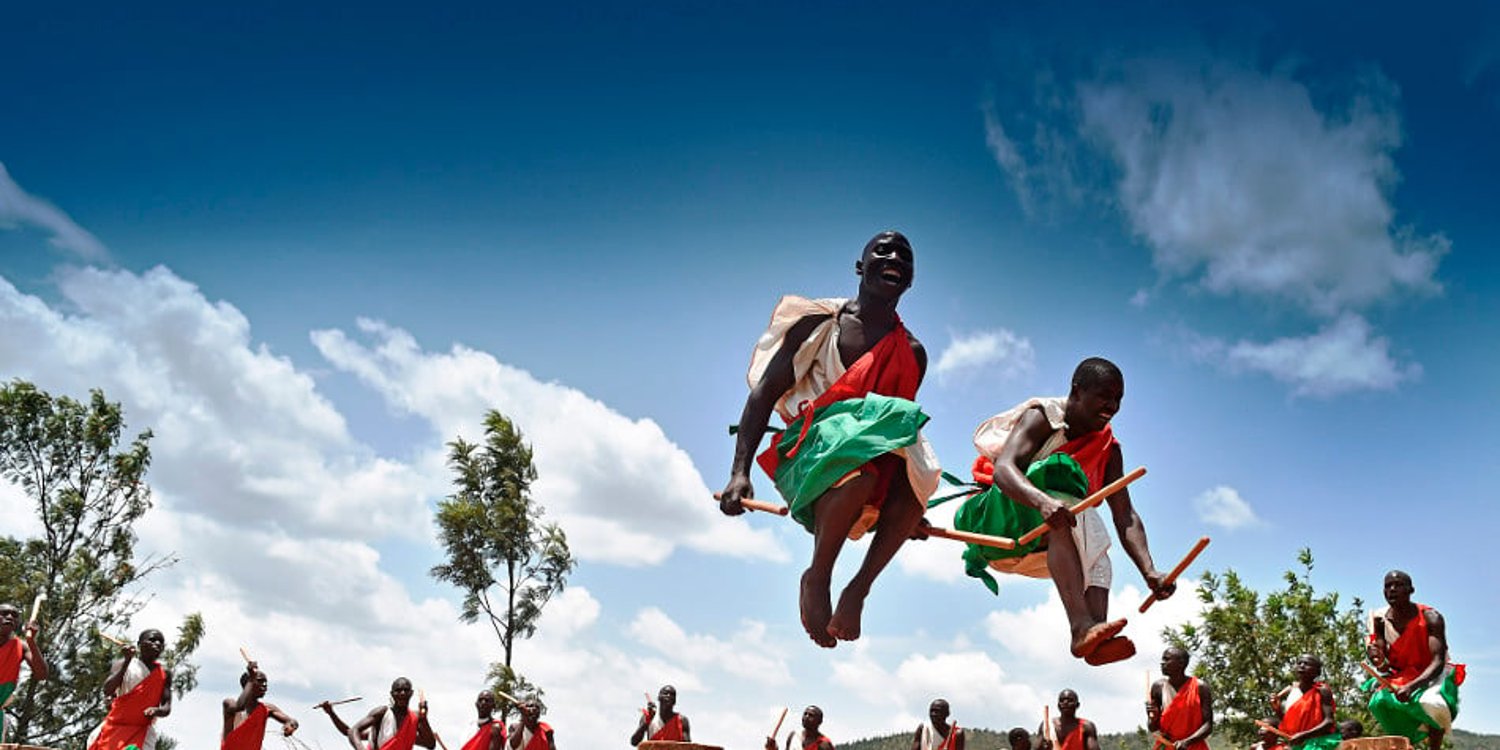 Cérémonie de danse rituelle au tambour royal du Burundi © Carl de Souza/AFP
