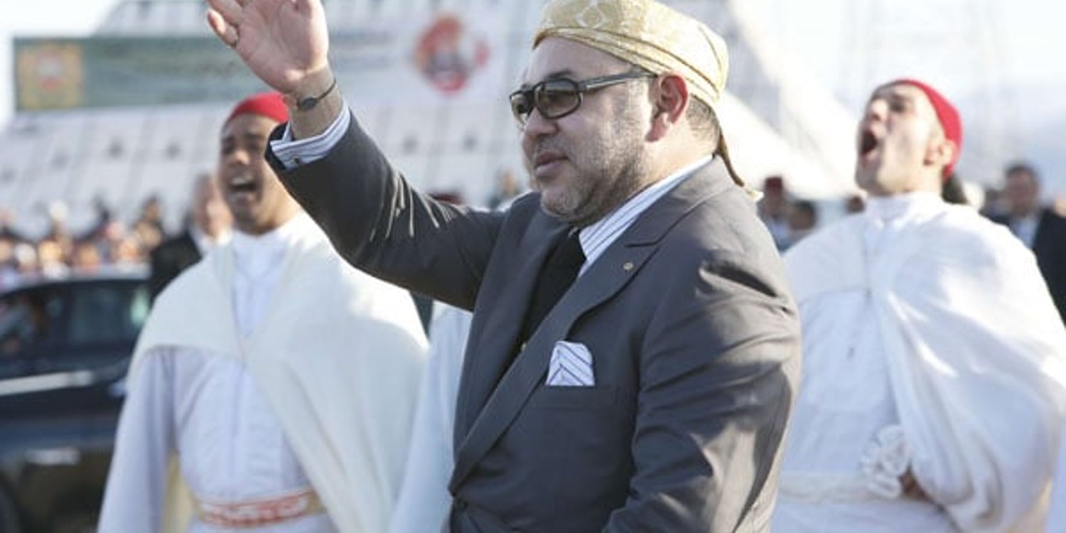Le Roi du Maroc, Mohammed VI, lors de sa tournée dans le Golfe en avril 2016. © Abdeljalil Bounhar / AP / SIPA