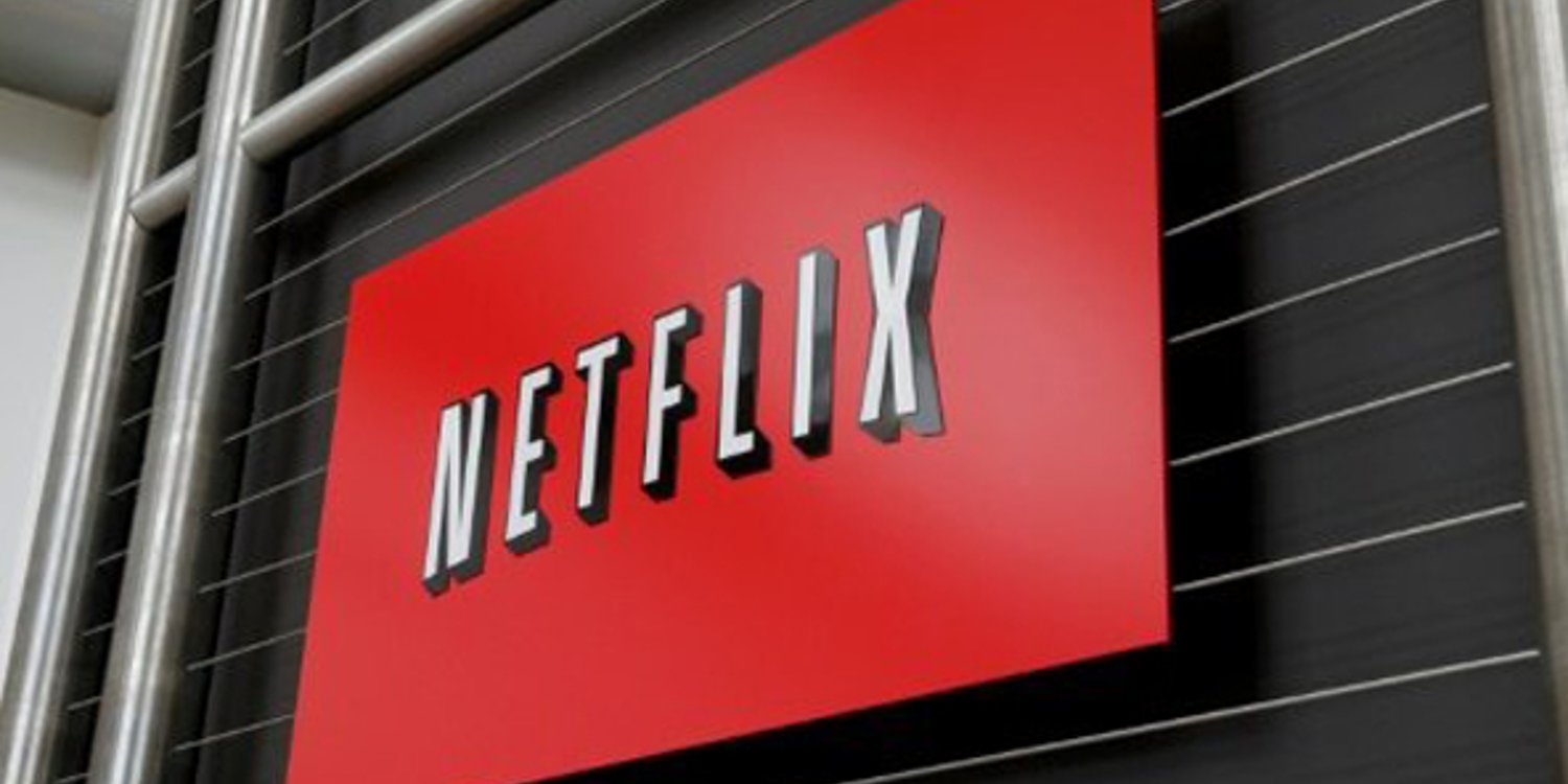 Le logo de Netflix affiché sur la façade de son siège social, le 13 avril 2011 à Los Gatos, en Californie © AFP